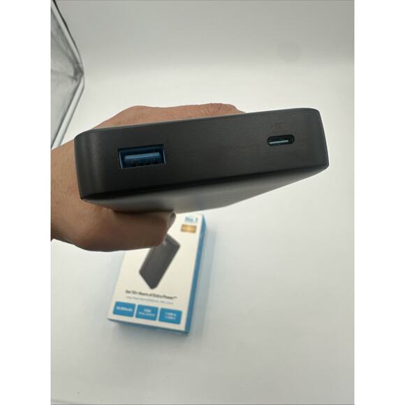 ANKER POWER BANK 20,000 mAh, 15W, 2 PORT, BLACK, A1367🔥 - Picture 3 of 10